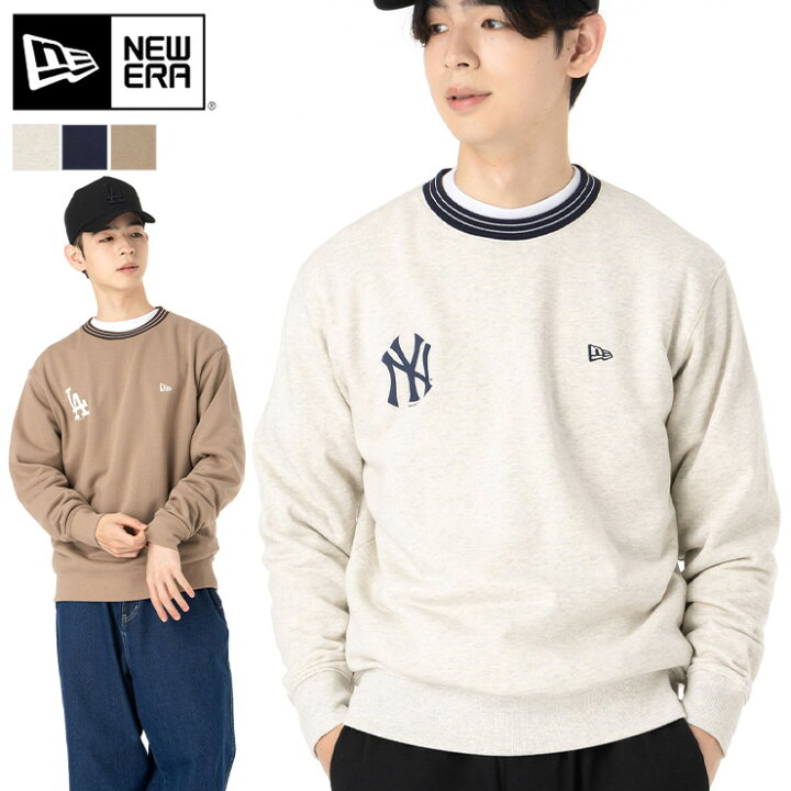 楽天市場】ニューエラ トレーナー NEW ERA クルーネック MLB 白 