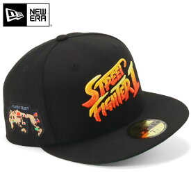 ニューエラ キャップ NEW ERA CAP 59FIFTY ベースボールキャップ メンズ レディース 帽子 コラボ ストリートファイター II グッズ 黒 ブランド おしゃれ かっこいい 人気 春 夏 秋 冬 オールシーズン ニューエラー 大きい 小さい サイズ