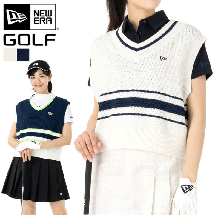 楽天市場】ニューエラ ゴルフ ウェア ベスト NEW ERA GOLF 白 