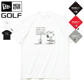 ニューエラ ゴルフ ウェア NEW ERA GOLF 半袖 コラボ ピーナッツ・スヌーピー グッズ 黒 白 綿 コットン メンズ レディース ブランド おしゃれ かっこいい 人気 オーバーサイズ 春 夏 ニューエラー 正規品 大きい 小さい サイズ ユニセックス 男女兼用 ストリート 夏用