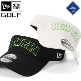 ニューエラ ゴルフ サンバイザー NEW ERA GOLF レディース メンズ 帽子 黒 白 綿 コットン ブランド 深め おしゃれ かっこいい 人気 春 夏 秋 冬 オールシーズン ニューエラー 大きい 小さい サイズ 調整 正規品 ユニセックス 男女兼用 ストリート コーデ 夏用 冬用