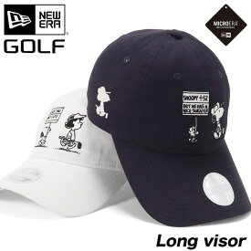 ニューエラ ゴルフ キャップ NEW ERA GOLF CAP 9TWENTY LongVisor ローキャップ レディース 帽子 コラボ ピーナッツ・スヌーピー グッズ 綿 コットン 白 ブランド 深め おしゃれ かっこいい 人気 春 夏 秋 冬 オールシーズン ニューエラー 大きい 小さい サイズ 調整