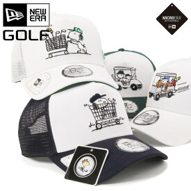 ニューエラ ゴルフ キャップ NEW ERA GOLF CAP 9FORTY A-Frame Trucker メッシュキャップ メンズ レディース 帽子 コラボ ピーナッツ・スヌーピー グッズ 白 ブランド 深め おしゃれ かっこいい 人気 春 夏 秋 冬 オールシーズン ニューエラー 大きい 小さい サイズ 調整