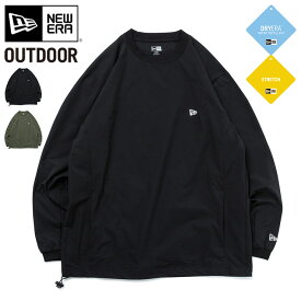 ニューエラ アウトドア Tシャツ 長袖 NEW ERA OUTDOOR クルーネック ロンT 黒 カーキ メンズ レディース ブランド おしゃれ かっこいい 人気 オーバーサイズ 季節 春 夏 秋 冬 ニューエラー 正規品 大きい 小さい サイズ ユニセックス 男女兼用 ストリート 夏用 冬用