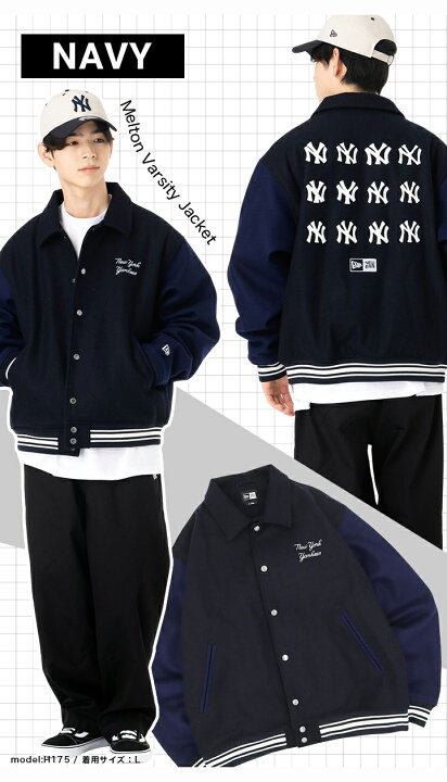 楽天市場】ニューエラ ジャケット NEW ERA スタジャン 中綿 バーシティ 