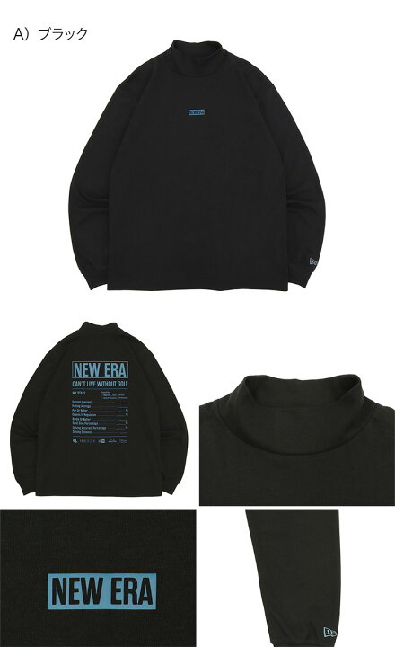 楽天市場】ニューエラ ゴルフ ウェア NEW ERA GOLF 長袖 黒 白  