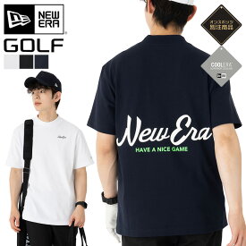 ニューエラ ゴルフ ウェア NEW ERA GOLF 半袖 ミッドネック ONSPOTZ 別注 白 メンズ レディース ブランド おしゃれ かっこいい 人気 オーバーサイズ 春 夏 ニューエラー 正規品 大きい 小さい サイズ ユニセックス 男女兼用 ストリート