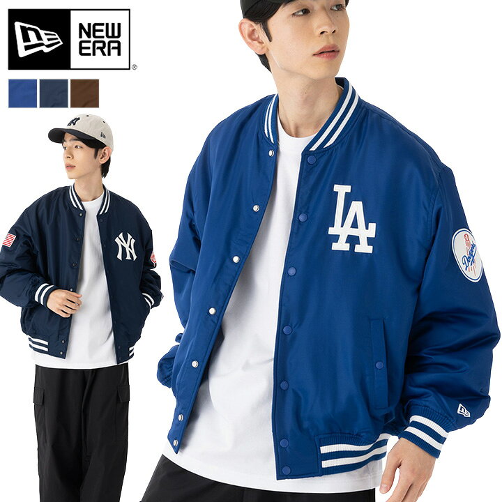 楽天市場】ニューエラ ジャケット NEW ERA スタジャン 中綿 NY LA MLB 