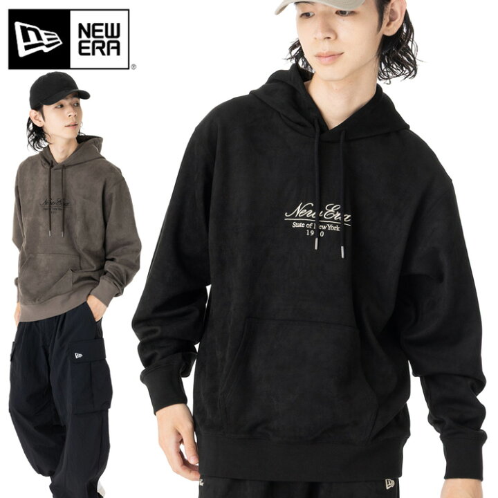 楽天市場】ニューエラ パーカー NEW ERA フード付き 黒 メンズ