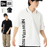 ニューエラ 半袖 ポロシャツ NEW ERA 綿 コットン 黒 白 メンズ レディース ブランド おしゃれ かっこい…