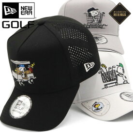 【クーポン利用で5%OFF】12月10日限定！ニューエラ ゴルフ キャップ NEW ERA GOLF CAP 9FORTY A-Frame メンズ レディース 帽子 コラボ ピーナッツスヌーピー グッズ ONSPOTZ 別注 黒 白 ブランド 深め おしゃれ かっこいい 人気 春 夏 秋 冬 オールシーズン ニューエラー