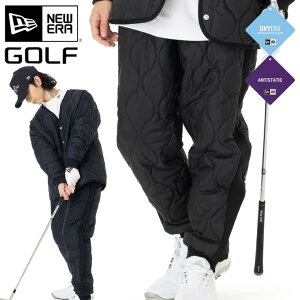 ニューエラ ゴルフ ウェア パンツ NEW ERA GOLF ボトムス 無地 シンプル ベーシック キルティング 黒 メンズ レディース ブランド おしゃれ かっこいい 人気 オーバーサイズ 秋 冬 ニューエラー