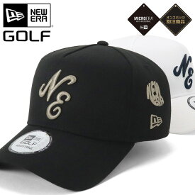 【クーポン利用で10%OFF】7月10日限定！ニューエラ ゴルフ キャップ NEW ERA CAP 9FORTY A-Frame メンズ レディース 帽子 ONSPOTZ 別注 黒 白 綿 コットン 大きいサイズ ブランド 深め おしゃれ かっこいい 人気 春 夏 ニューエラー サイズ調整 正規品 ユニセックス 男女兼用