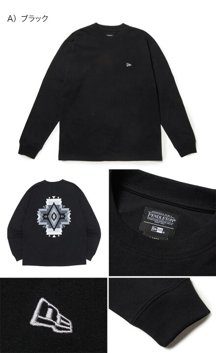 楽天市場】ニューエラ Tシャツ 長袖 NEW ERA クルーネック ロンT 