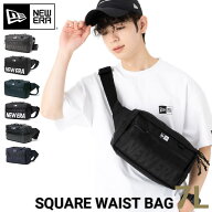 ニューエラ バッグ NEW ERA BAG メンズ レディース スクエア ウエストバッグ SQUARE WAIST BAG 黒 白 ブ…