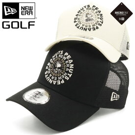 ニューエラ ゴルフ キャップ NEW ERA GOLF CAP 9FORTY A-Frame Trucker メッシュキャップ メンズ レディース 帽子 コラボ ピーナッツ スヌーピー グッズ コットン 綿 黒 白 ブランド 深め おしゃれ かっこいい 人気 春 夏 ニューエラー 大きい 小さい サイズ調整 正規品