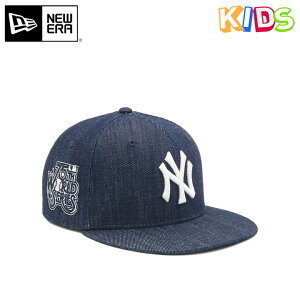 ニューエラ キャップ キッズ 子供 帽子 NEW ERA CAP KIDS YOUTH 9FIFTY ベースボールキャップ デニム 綿 コットン NY MLB ニューヨーク ヤンキース ブランド 男の子 女の子 人気 かっこいい おしゃれ 親
