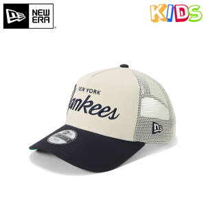 �j���[�G�� ���b�V���L���b�v �L�b�Y NEW ERA KIDS CAP Youth 9FORTY A-Frame Trucker NY MLB �j���[���[�N �����L�[�X �q���p �X�q �u�����h �j�̎q ���̎q �l�C ���������� ������� �e�q �t �� �j���[�G��