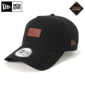 ニューエラ キャップ NEW ERA CAP 9FORTY A-Frame レザーパッチ メンズ レディース 帽子 ONSPOTZ 別注 黒 白 大きいサイズ ブランド 深め おしゃれ かっこいい 人気 春 夏 秋 冬 ニューエラー サイズ調整 正規品 ユニセックス 男女兼用 オールシーズン ストリート