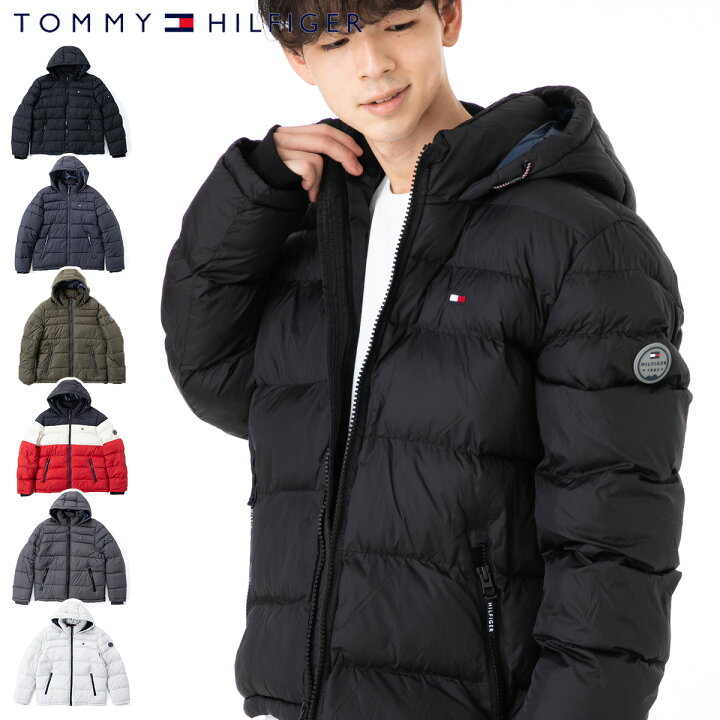 楽天市場 トミーヒルフィガー Tommy Hilfiger メンズ レディース アパレル ダウンジャケット コート 黒 白 カーキ ナイロン 人気 ブランド おしゃれ かっこいい 大きい 小さい サイズ 秋 冬 オーバーサイズ ユニセックス 男女兼用 ストリート コーデ メンズライク 防寒