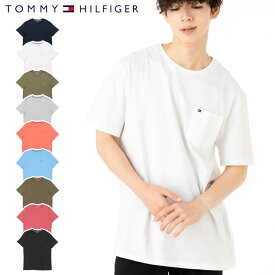 トミーヒルフィガー 半袖 Tシャツ TOMMY HILFIGER アパレル カットソー メンズ レディース 白 カーキ コットン 綿 人気 ブランド おしゃれ かっこいい フリーサイズ 大きいサイズ オーバー ユニセックス 男女兼用 ストリート コーデ メンズライク