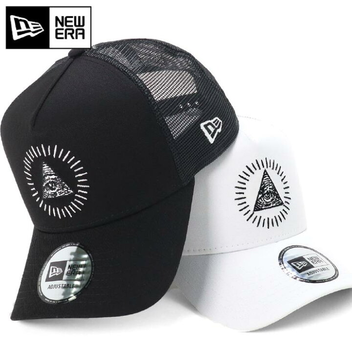 楽天市場 ニューエラ キャップ New Era Cap 9forty A Frame Trucker メッシュキャップ メンズ レディース 帽子 Onspotz 別注 黒 白 大きいサイズ ブランド 深め おしゃれ かっこいい 人気 春 夏 ニューエラー サイズ調整 正規品 ユニセックス 男女兼用 ストリート 帽子