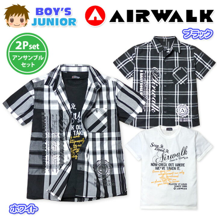 楽天市場】子供服 男の子 シャツ Tシャツ 半袖 AIRWALK エアウォーク