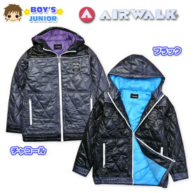 【送料無料】【男児ジュニア】【パーカー】AIR WALK ダイヤキルト中綿パーカー【140cm】【150cm】【160cm】