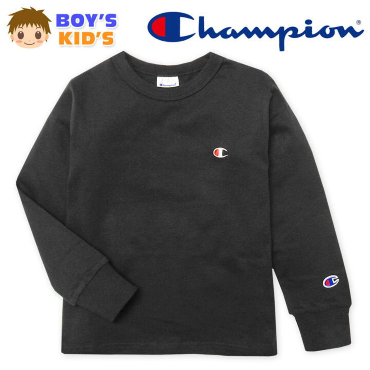 楽天市場】【送料無料】男児 キッズ 長袖 Tシャツ Champion  
