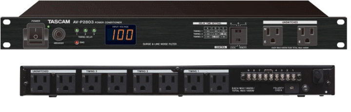 TASCAM ( タスカム ) / AV-P2803 パワーディストリビューター 楽天市場】TASCAMタスカム/設備用電源ディストリビューターAV