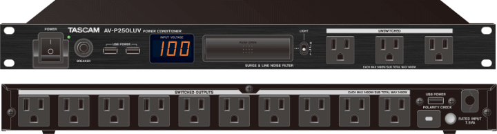 楽天市場】TASCAMタスカム/電源ディストリビューター AV-P250LUV