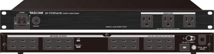 TASCAM タスカム パワーディストリビューター　AV-P25RMKⅢ TASCAM AV-P25RMKIII パワーディストリビューター