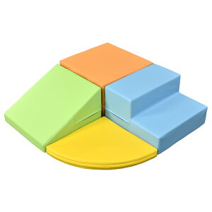 カラフル ソフトブロック マット付き 自由組み合わせ 遊具 子供用 室内遊び キッズスペース 幼児 安全 無毒 アスレチック クッション 布製 玩具 大型 滑り台 こども キッズ 保育園対応