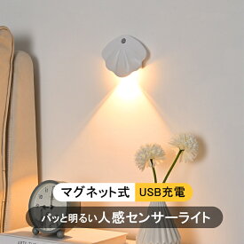 【SS期間限定★67%OFF】センサーライト 　2点セット　屋内 USB充電 玄関 LED人感センサー ナイトライト LEDライト フットライト 足元灯 自動点灯 　 廊下 非常灯 玄関 防災 照明 マグネット 白色 電球色 昼白色 自動消灯 おしゃれ 屋内 防犯 室内 電池式 停電 ライト