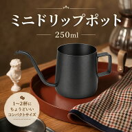 【次回使える500円クーポン特典】ドリップポット グースネック 250ml ミニドリップポット 細口 ロングス…