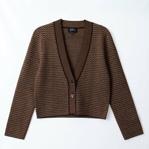 �A�[�y�[�Z�[ A.P.C. ���f�B�[�X V�l�b�N�����J�[�f�B�K�� ANNIE CARDIGAN WVBBZ F22237 CAA BROWN