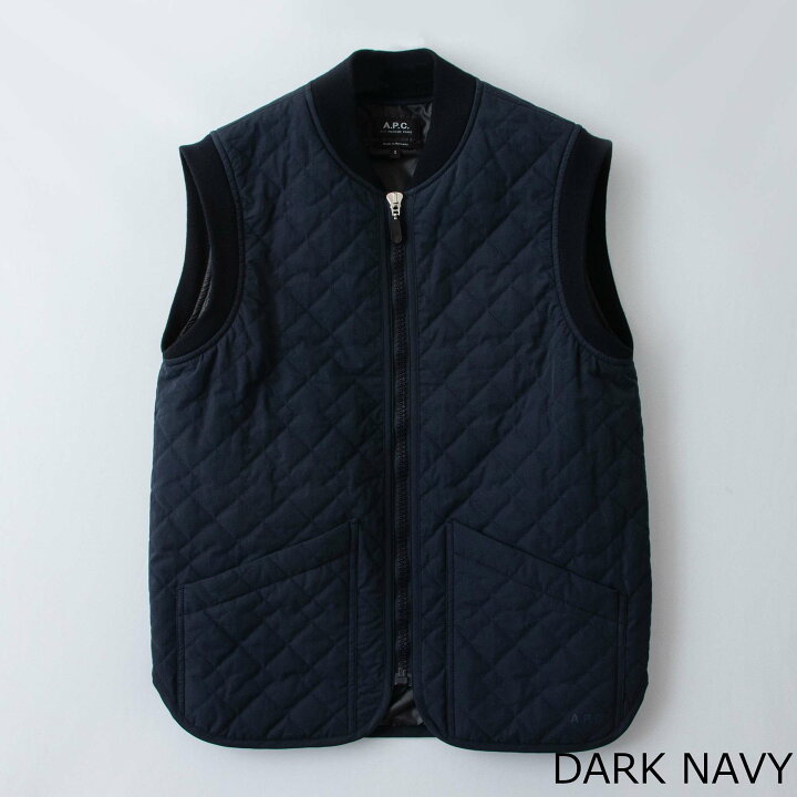 楽天市場】アーペーセー A.P.C. メンズ キルティングベスト SILAS 