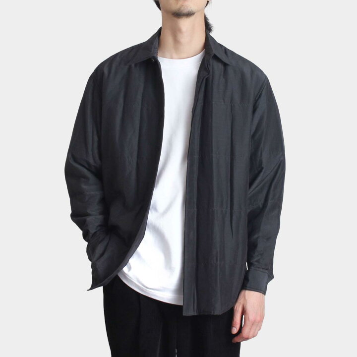 楽天市場】オーラリー AURALEE メンズ 長袖シャツ QUILTED LIGHT SILK 