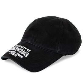 バレンシアガ BALENCIAGA 帽子 メンズ レディース キャップ ブラック HAT PROPERTY CAP 704097 410B 20107 BLACK/WHITE