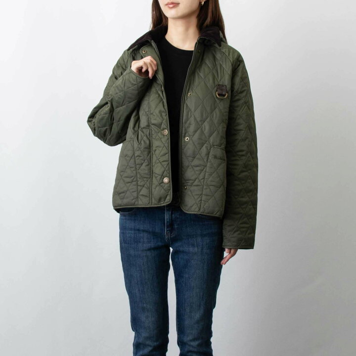 Barbour キルティングジャケット オリーブグリーン（楽天市場  