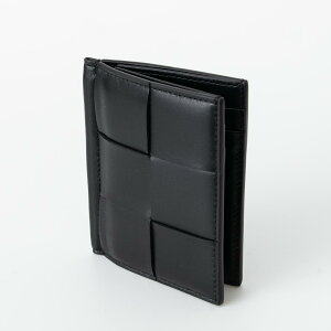 {beKFl^ BOTTEGA VENETA fB[X J[hP[X ubN CASSETTE SLIM FLAP CARD CASE [JZbg] 787901 VCQC1 8425 BLACK