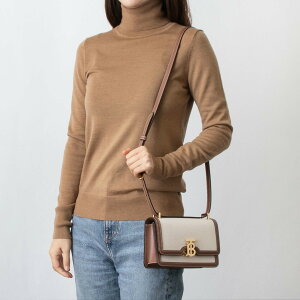 �o�[�o���[ BURBERRY �o�b�O ���f�B�[�X �V�����_�[�o�b�O MN TB ELONGATED [�~�j TB�o�b�O] 80705741 LL6:112818 A1395 NATURAL/MALT BROWN