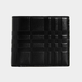 バーバリー BURBERRY 財布 メンズ 二つ折り財布 ブラック REG CC BILL8 80493141 ESM:133239 A1189 BLACK【英国】