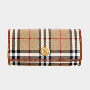 o[o[ BURBERRY z z HALTON CHECK CONTINENTAL WALLET [`FbN R`l^EHbg] fB[X 80944211 DFC:155142