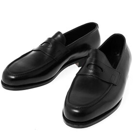 ジョンロブ JOHN LOBB メンズ レザーシューズ ブラック LOPEZ LOAFER [ロペス ローファー] 309031LE1R SINGLE LEATHER SOLE LAST 4395 BLACK【英国】