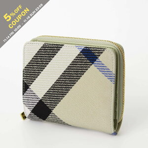 y15OFFN[|Ώہzo[o[ BURBERRY z fB[X ܂z COMPACT ZIP FOLD [`FbN Wbv oCtH[hEHbg] 80859811 CJ1:153462