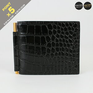 �y�|�C���g5�{�z�g���t�H�[�h TOM FORD ���z ��܂���z�i�}�l�[�N���b�v�j EXOTIC LINE SHINY PRINTED CROC MONEY CLIP WALLET �����Y Y0412 LCL439G / LCL439S