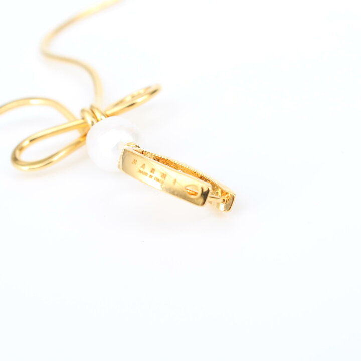 楽天市場】マルニ MARNI ピアス BOW DROP EARRINGS WITH PEARLS 