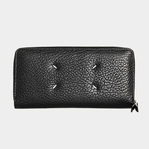 ]}WF MAISON MARGIELA z Eht@Xi[z ubN FOUR STITCHES WALLET ZIP AROUND CONTINENTAL [4Xeb` WbvAEhEHbg] fB[X Y S56UI0110 P4455 T8013 BLACK