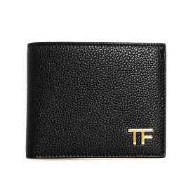 【ポイント3倍】トムフォード TOM FORD 財布 メンズ 二つ折り財布 T LINE CLASSIC BIFOLD WALLET YT228 LCL158G 1N001 BLACK/GOLD